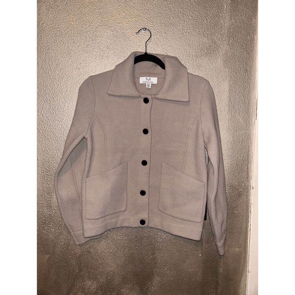 Magaschoni Up Town Studios Preppy Classic Gray Super Soft Coat / Jacket